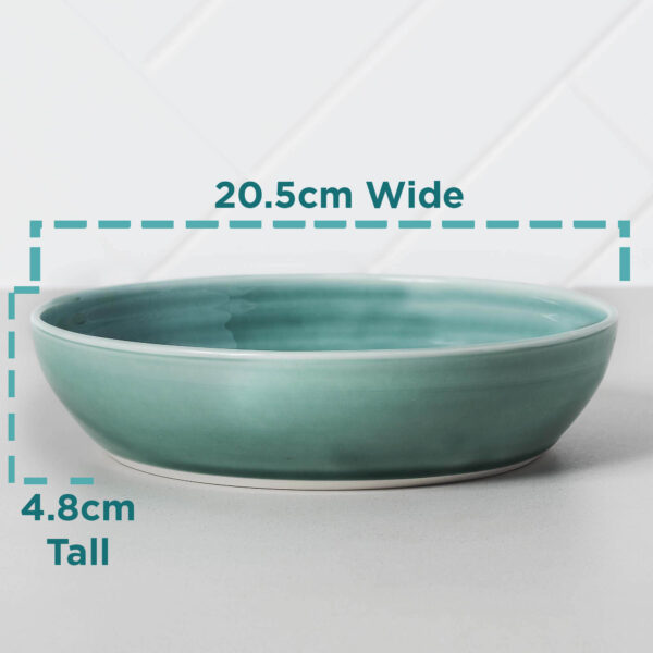 Aquamarine Pasta Bowl Measurements Mud Ireland Handcrafted Irish Pottery Ceramics