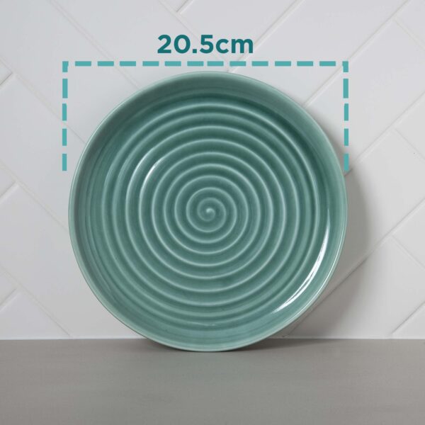 Aquamarine Turquoise Side Plate Measurements Mud Ireland Handcrafted Irish Pottery Ceramics