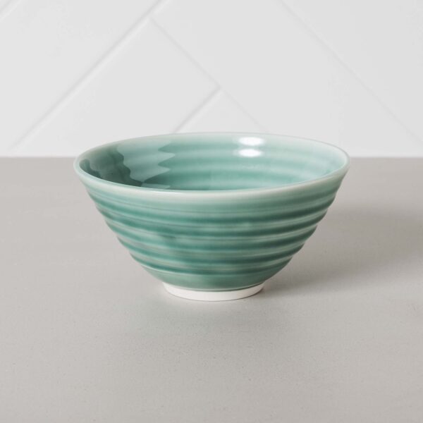Aquamarine Turquoise Cereal Bowl Mud Ireland Handcrafted Irish Pottery Ceramics