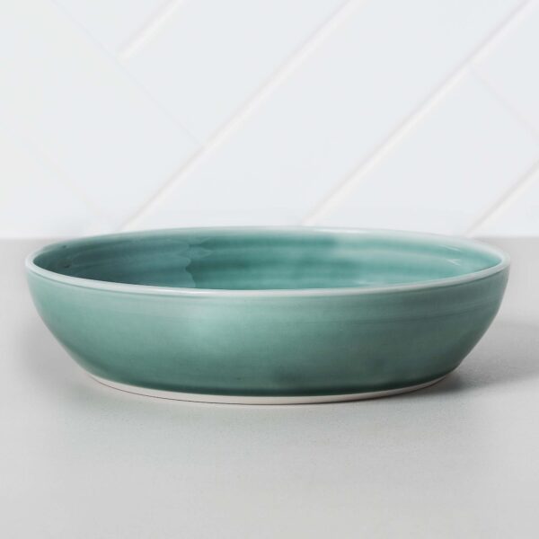 Aquamarine Turquoise Pasta Bowl Mud Ireland Handcrafted Irish Pottery Ceramics