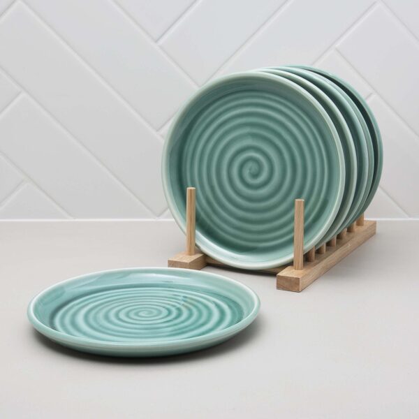 Aquamarine Turquoise Side Plates Mud Ireland Handcrafted Irish Pottery Ceramics