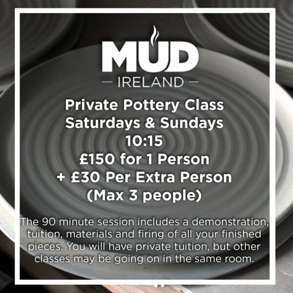 Mud Ireland Private Pottery Class Northern Ireland Craft Workshop class potters wheel