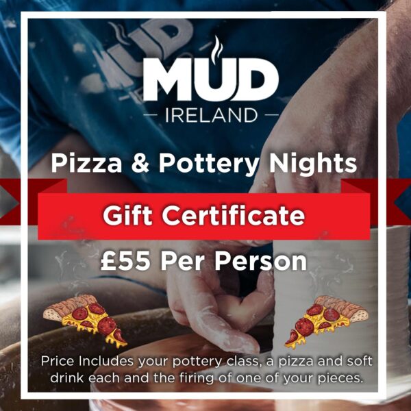 pizza pottery night northern Ireland 2025 Gift Certificate Mud Ireland Pottery Moira