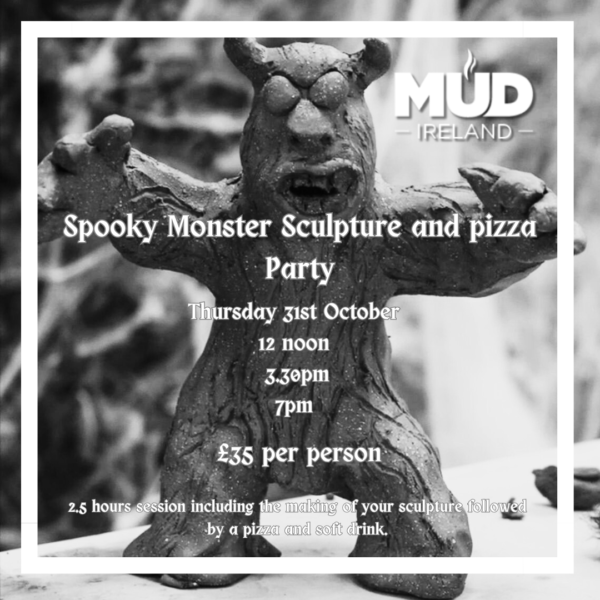 Spooky Monster Sculpture and Pizza Party